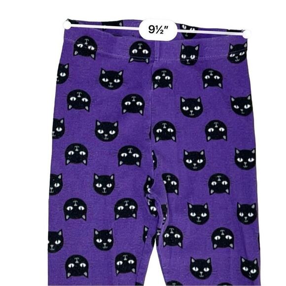 Celebrate‎ Halloween Purple Black Cats Sleepwear Knit Pajama Set 8 Spooky Fun - Picture 7 of 12